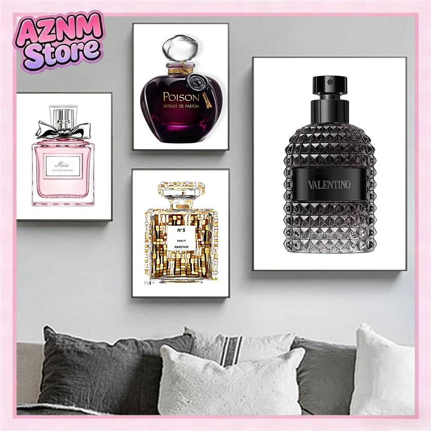 Perfume Fragrance House - 1 adet çerçevesiz Minimalist Duvar Sanatı