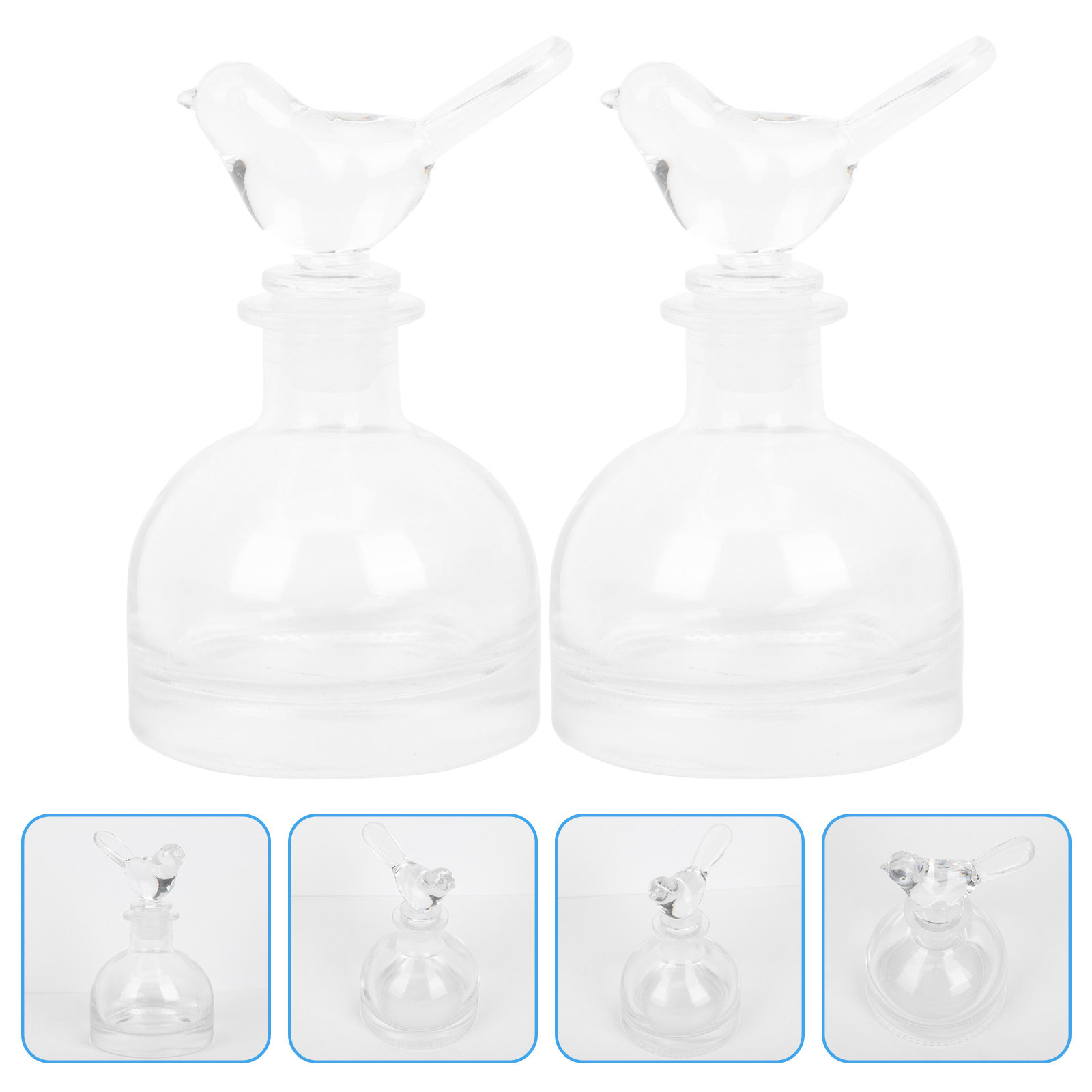 Fragrance Perfume Car - 2 adet cam parfüm şişeleri Premium